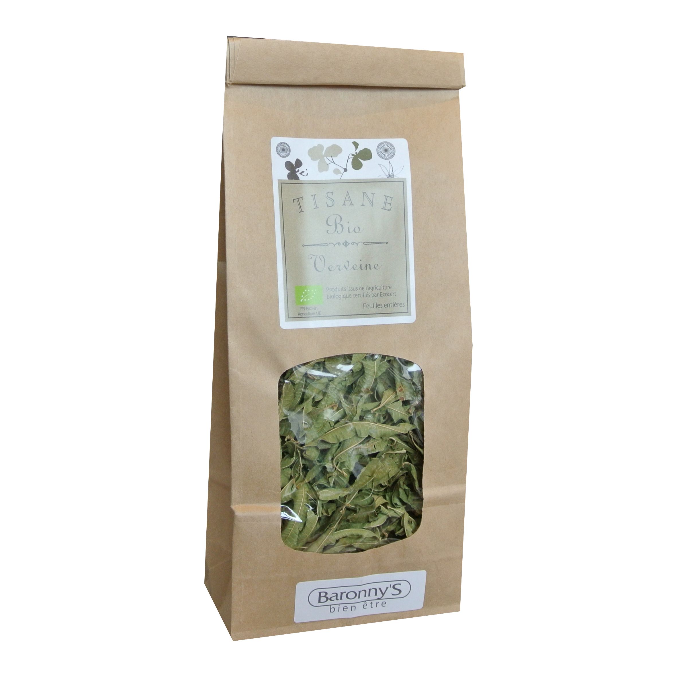 Tisanes Le Dauphin -- Verveine en feuilles coupées bio drôme Vrac (origine France) - 1 kg main image 0